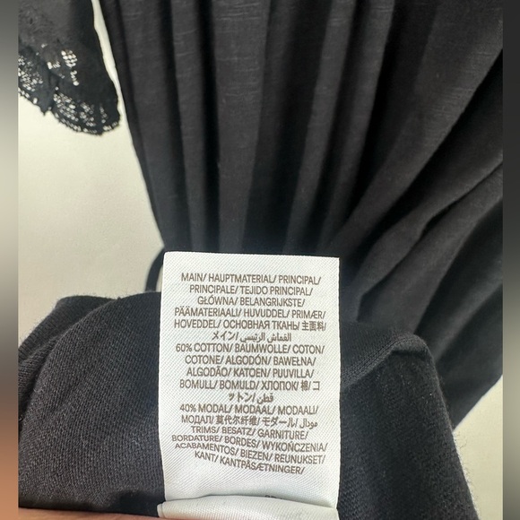 NWT Boden Black Trim Detail Flutter Sleeve Jersey Mini Dress Size 10 - Picture 11 of 11